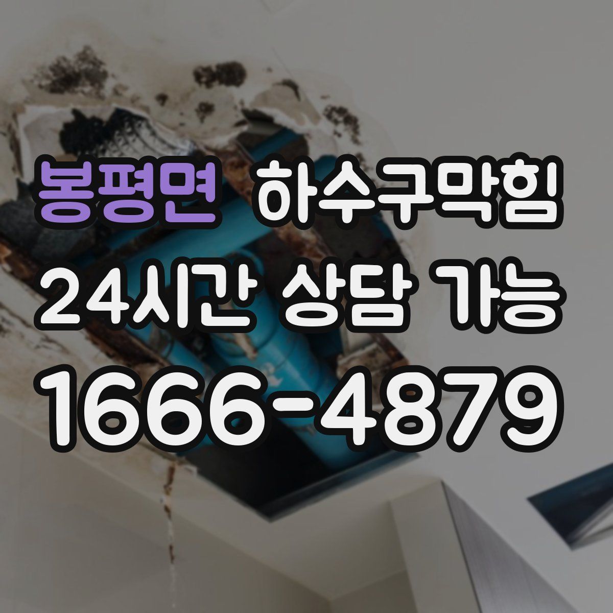 봉평면 하수구막힘