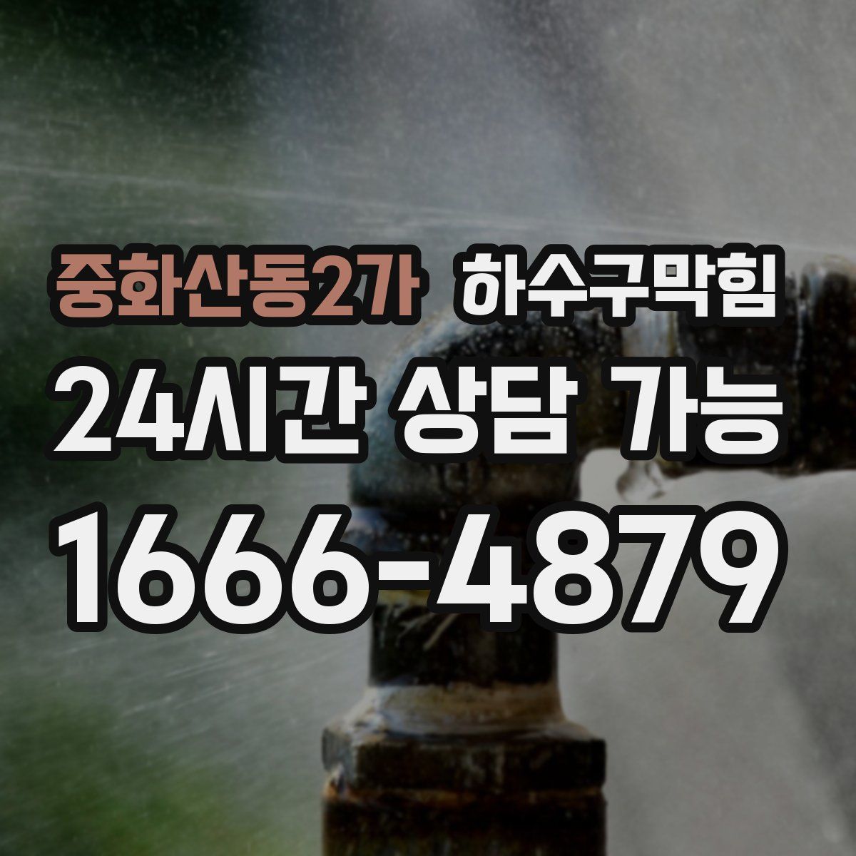 중화산동2가 하수구막힘