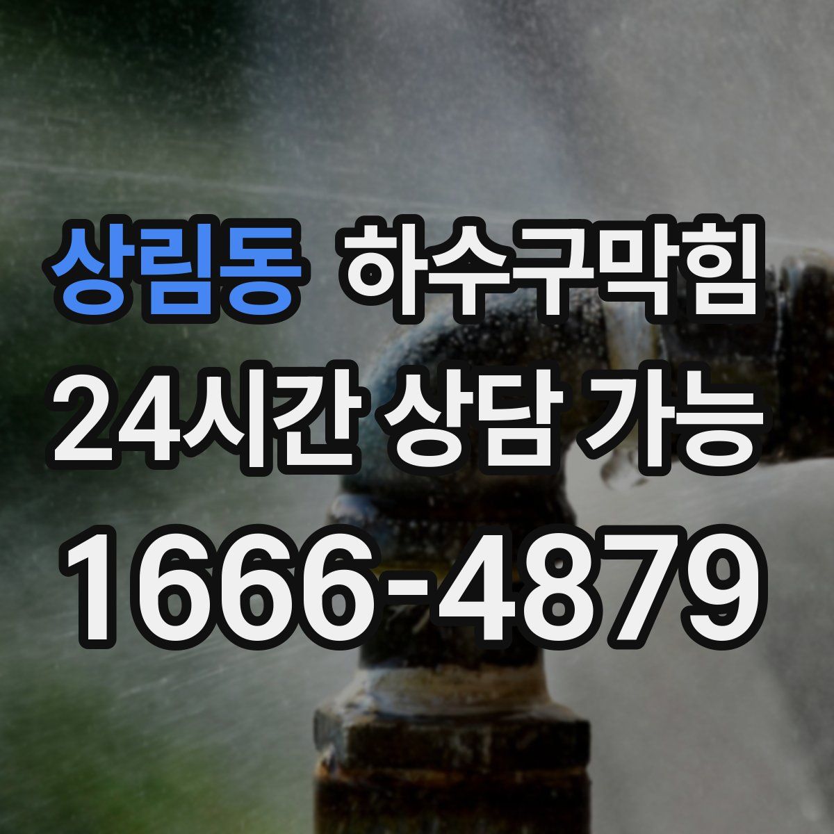 상림동 하수구막힘