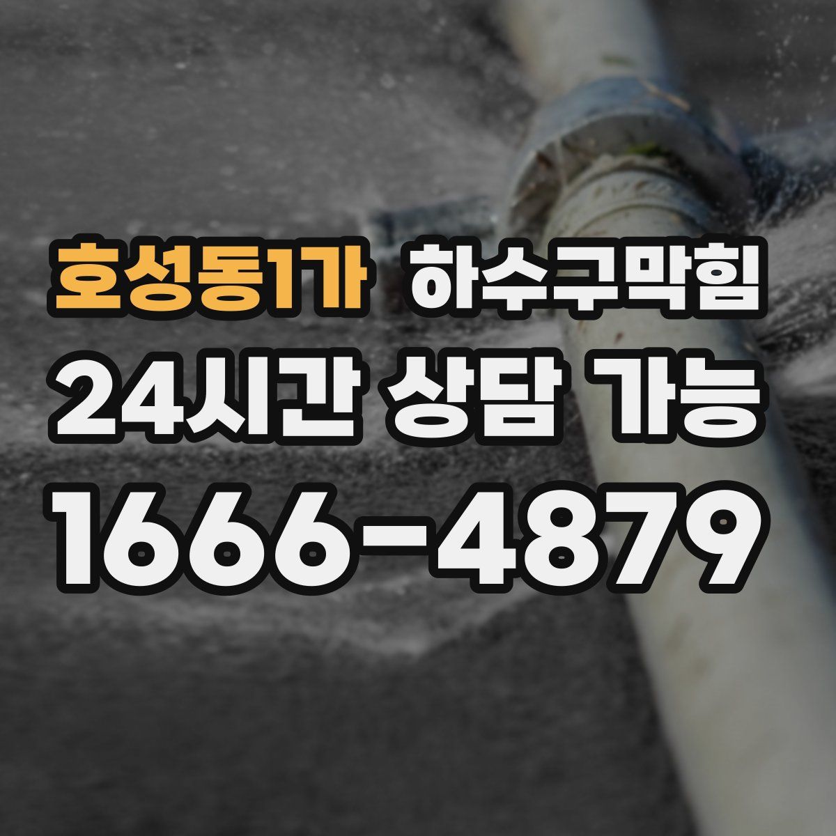 호성동1가 하수구막힘