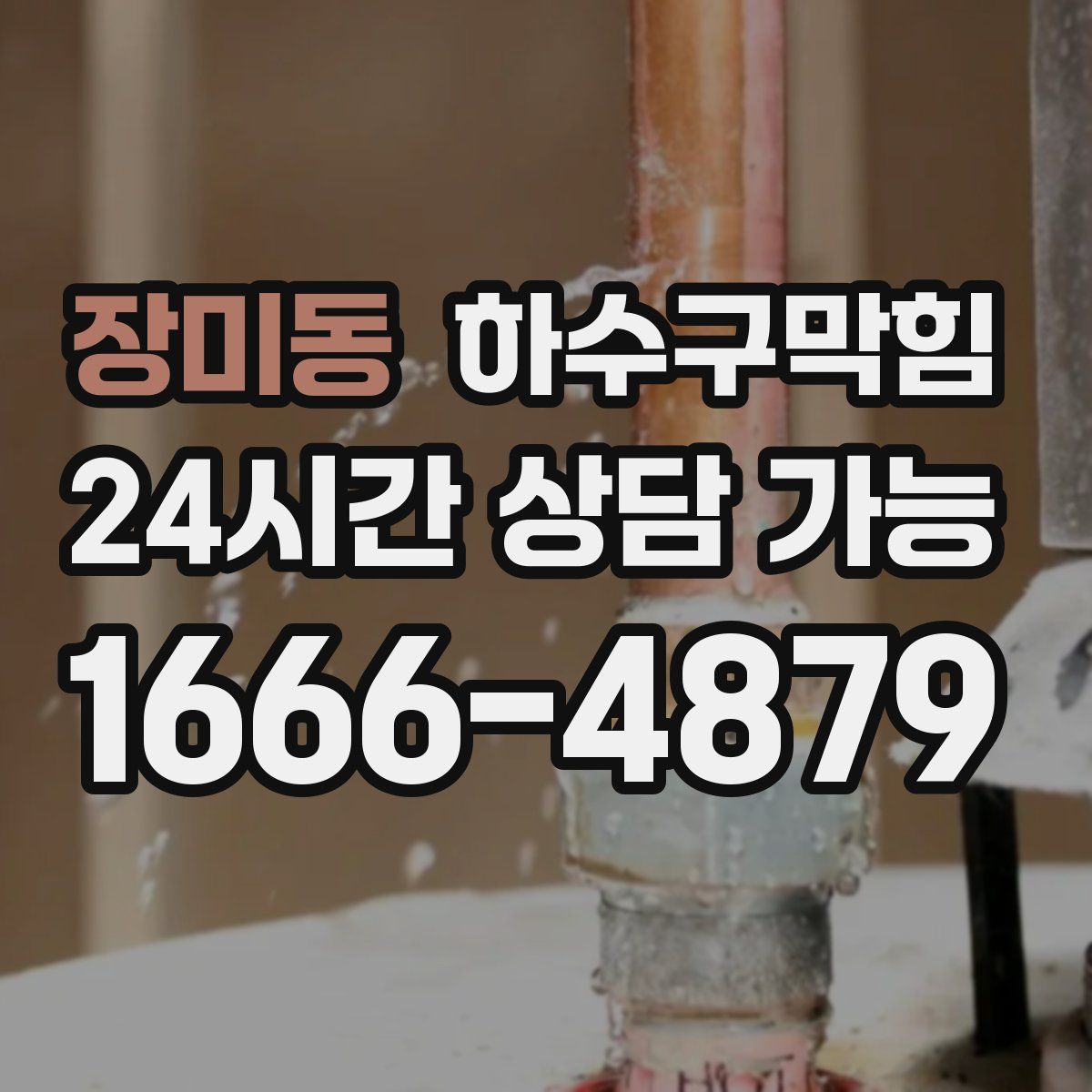 장미동 하수구막힘