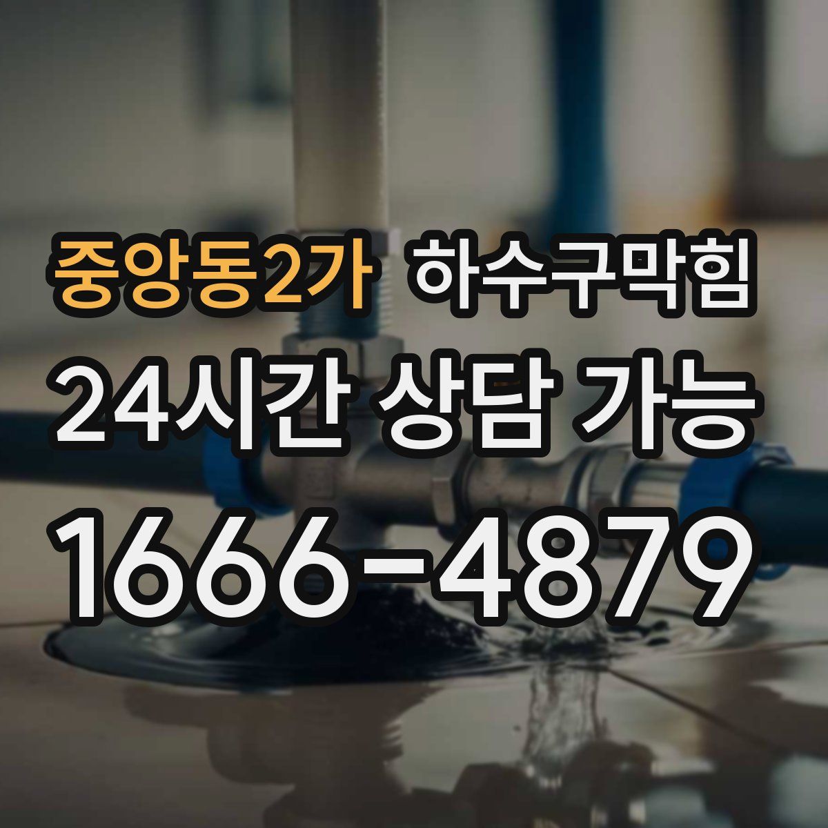 중앙동2가 하수구막힘