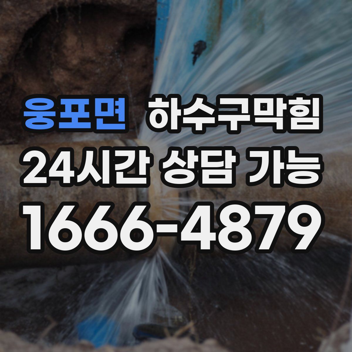 웅포면 하수구막힘