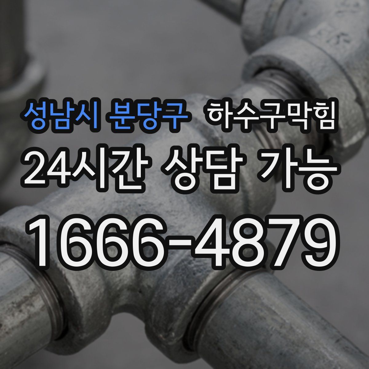 성남시 분당구 하수구막힘