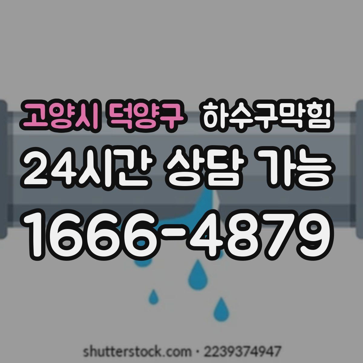 고양시 덕양구 하수구막힘 대형 매장 구역별 순차 작업
