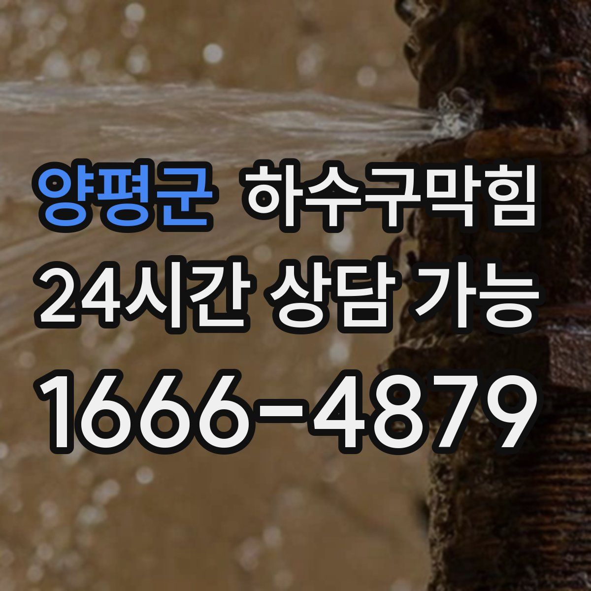 양평군 하수구막힘