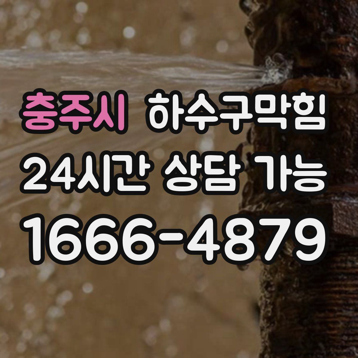 충주시 하수구막힘