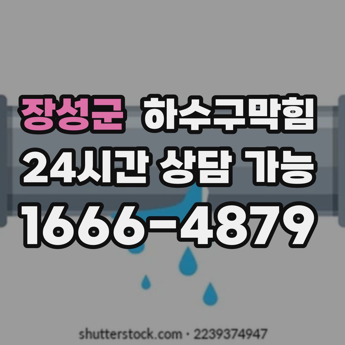 장성군 하수구막힘