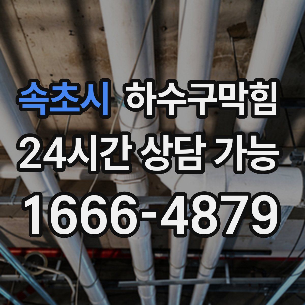 속초시 하수구막힘