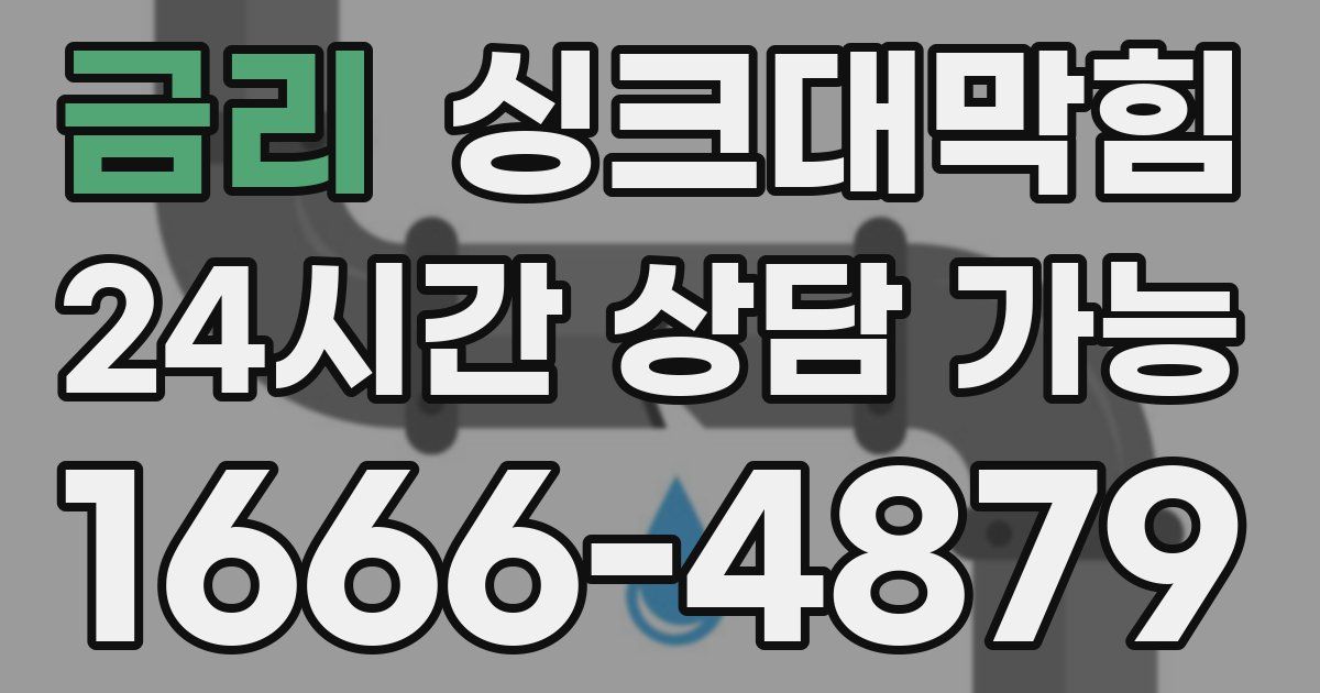 금리 싱크대 뚫기