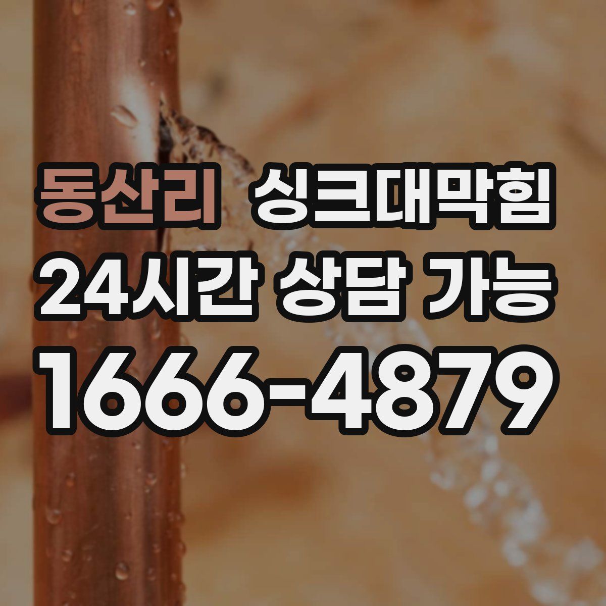 동산리 싱크대막힘