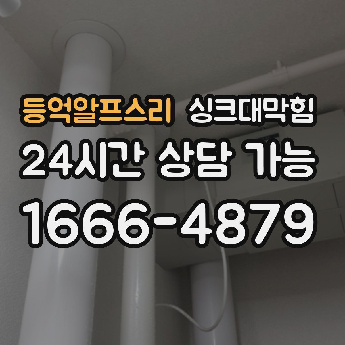 등억알프스리 싱크대막힘