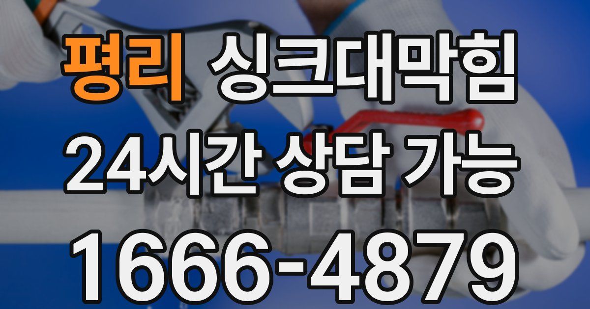 평리 싱크대 뚫기