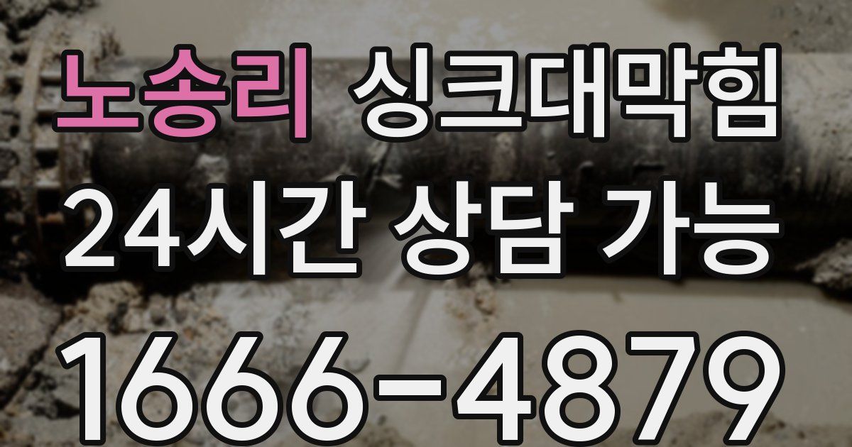 노송리 싱크대 뚫기