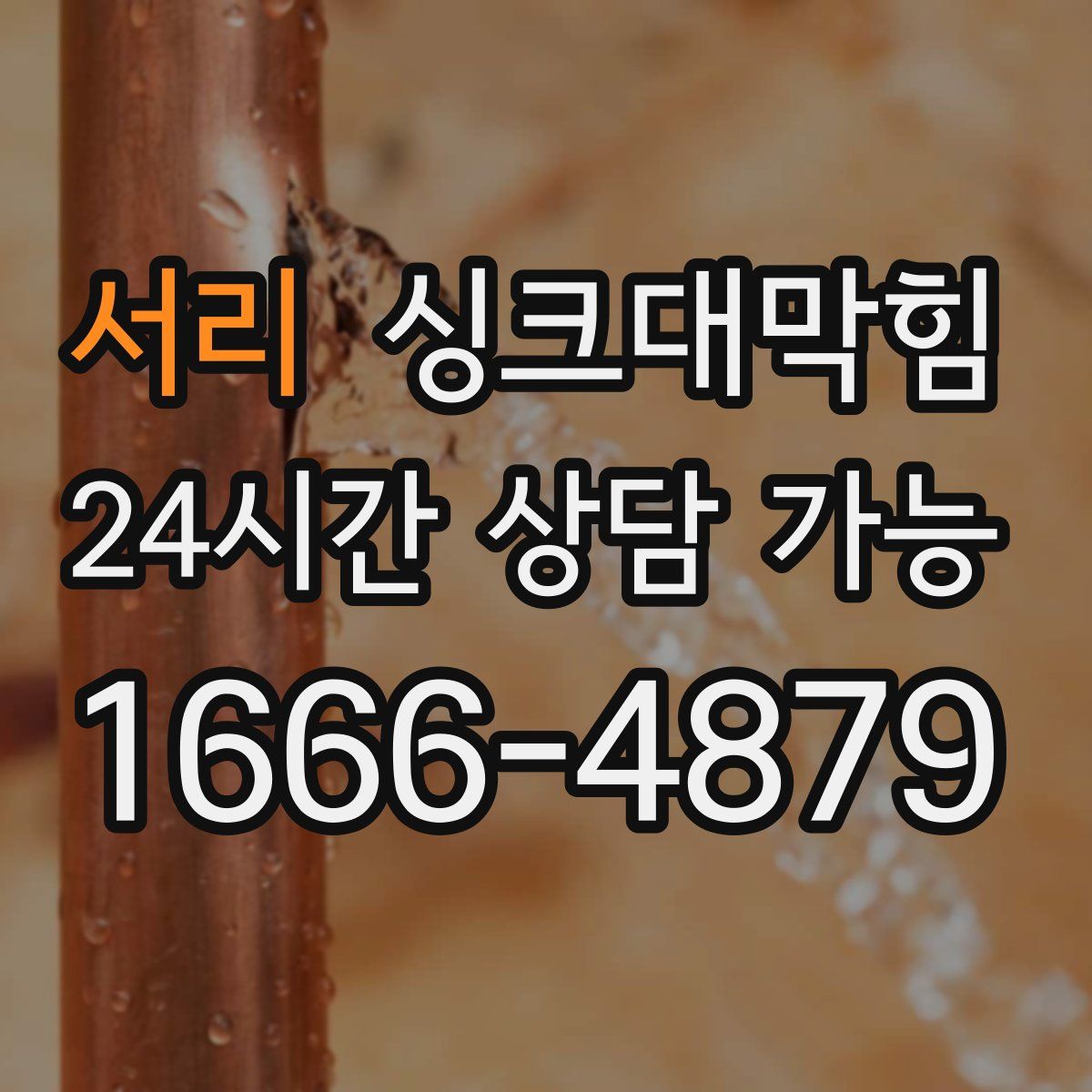 서리 싱크대막힘