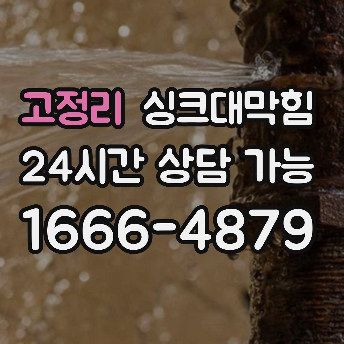 고정리 싱크대막힘