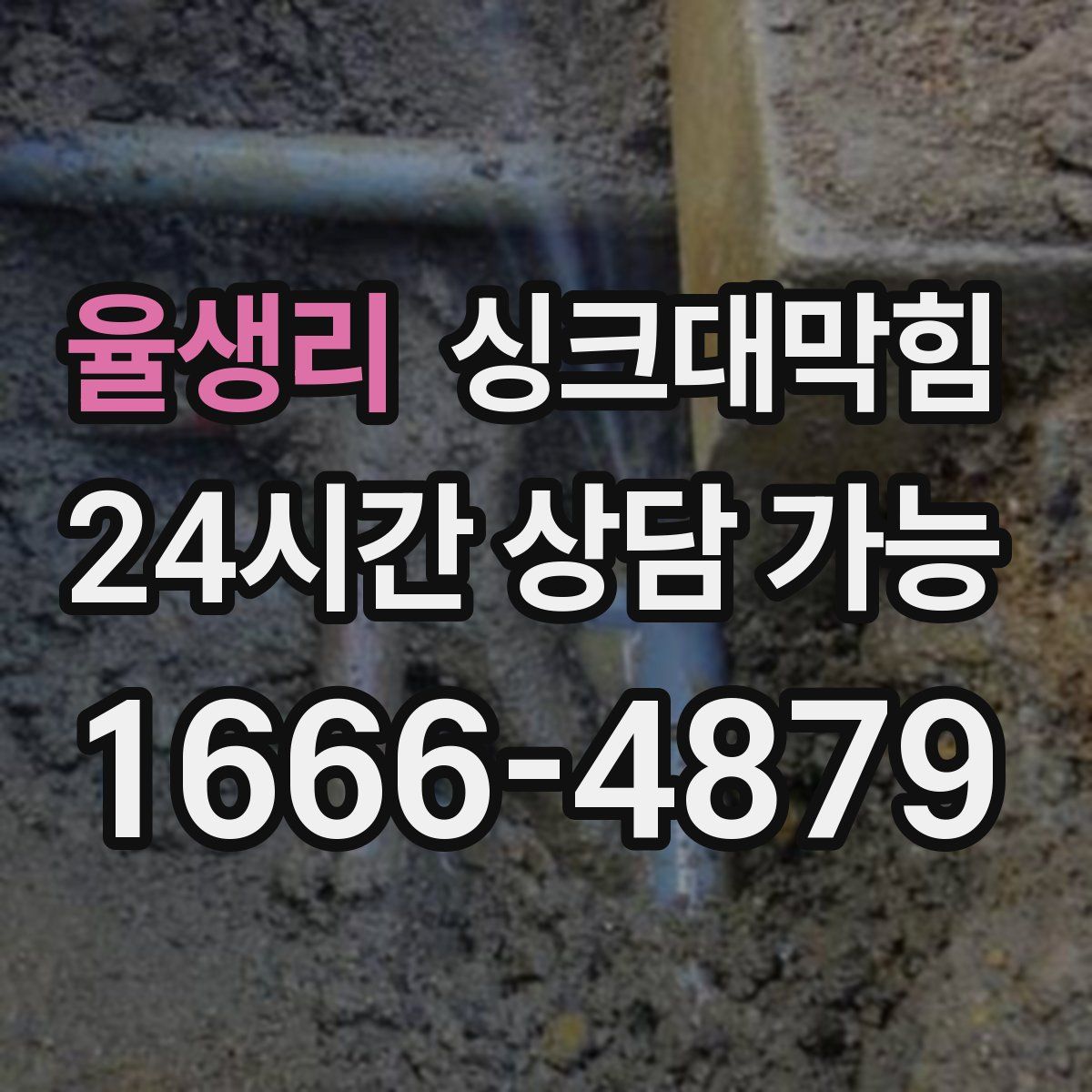 율생리 싱크대막힘