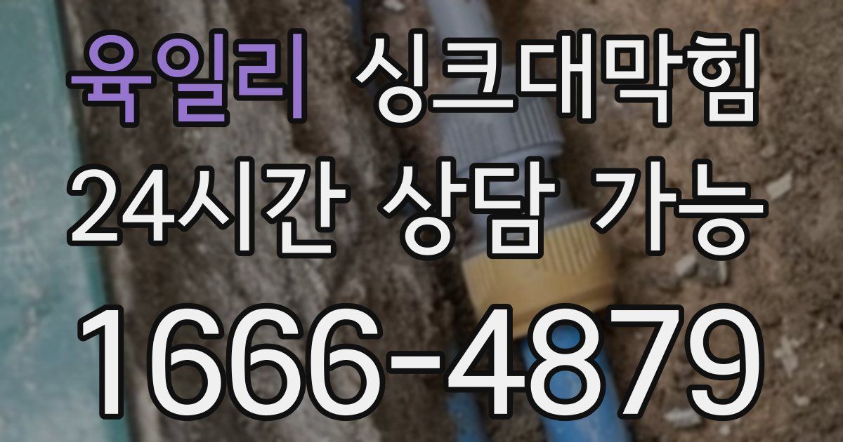 육일리 싱크대 뚫기