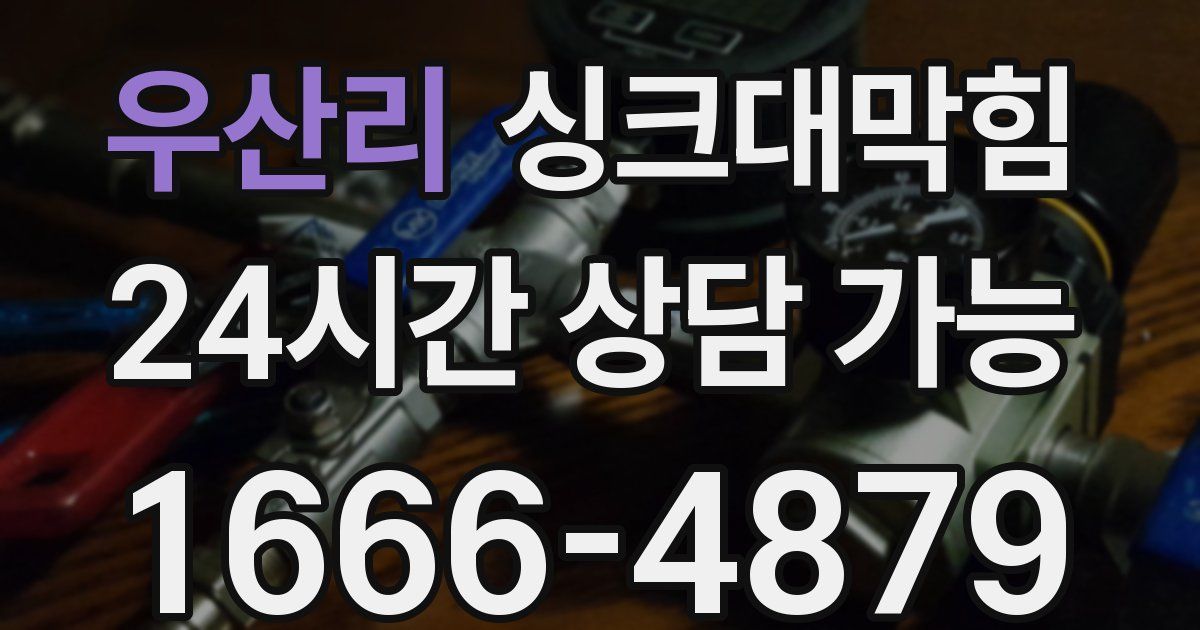 우산리 싱크대 뚫기