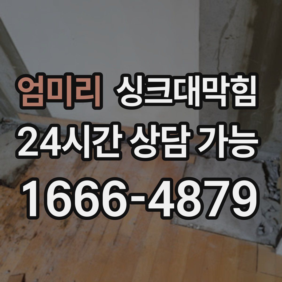 엄미리 싱크대막힘