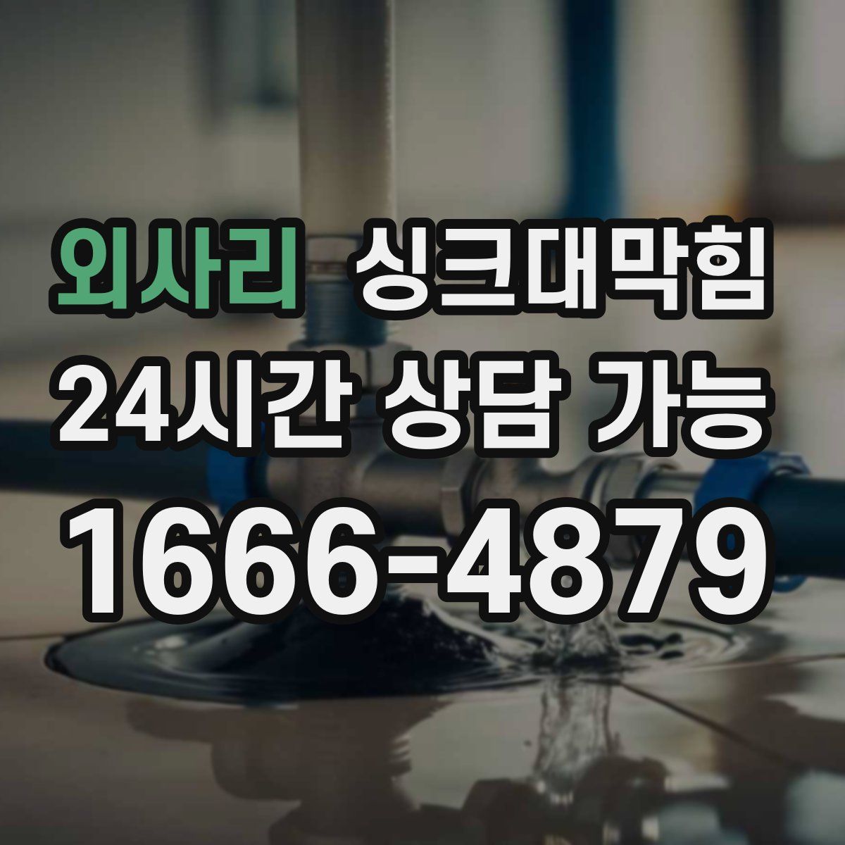 외사리 싱크대막힘