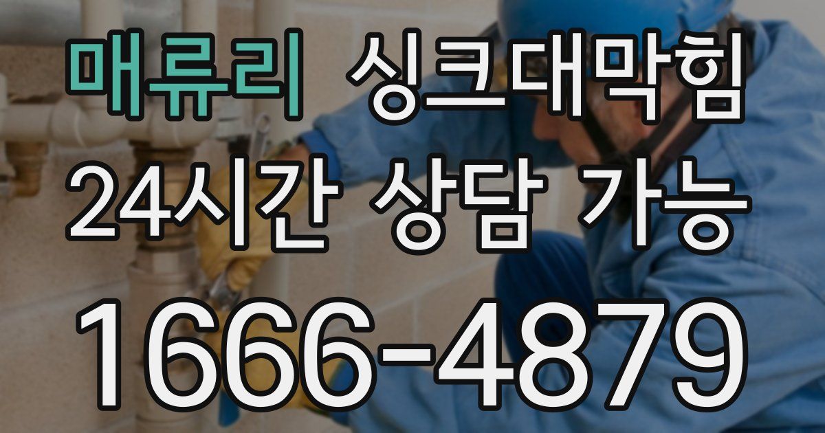 매류리 싱크대 뚫기