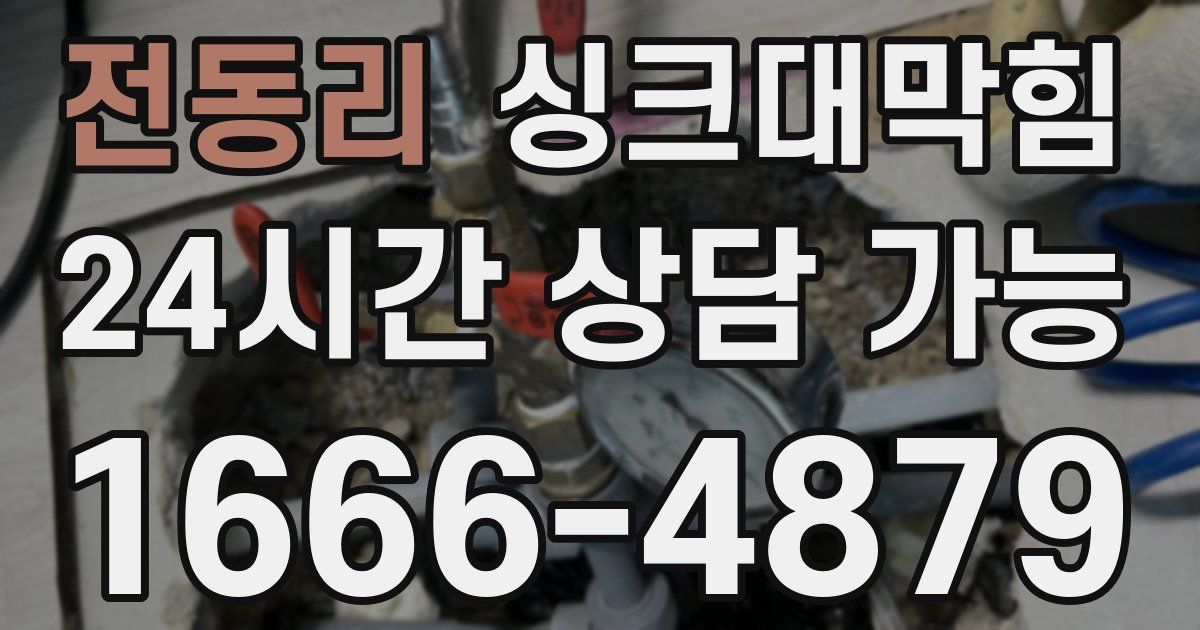 전동리 싱크대 뚫기
