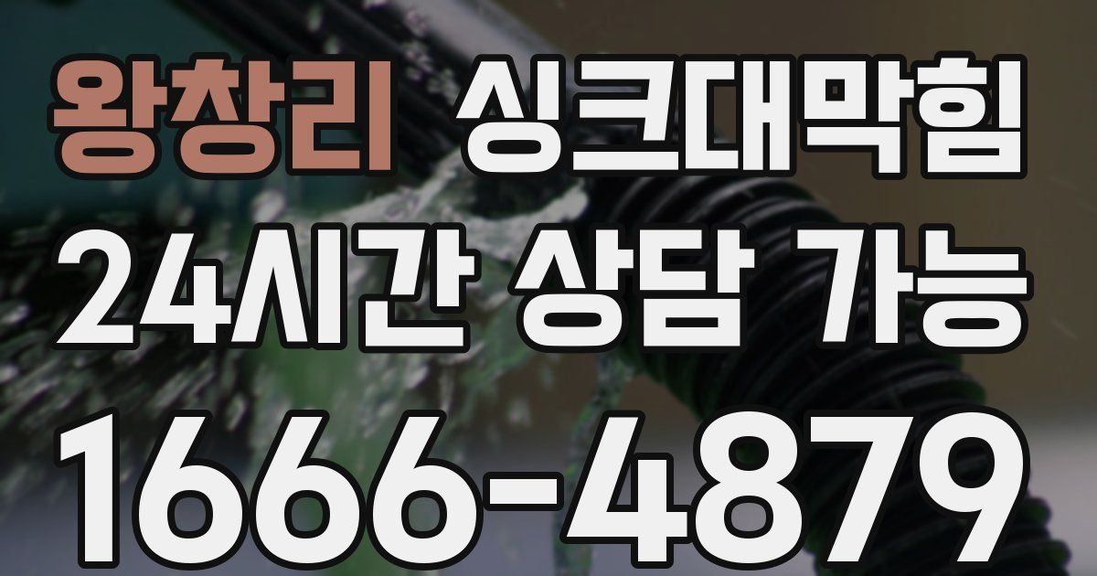 왕창리 싱크대 뚫기