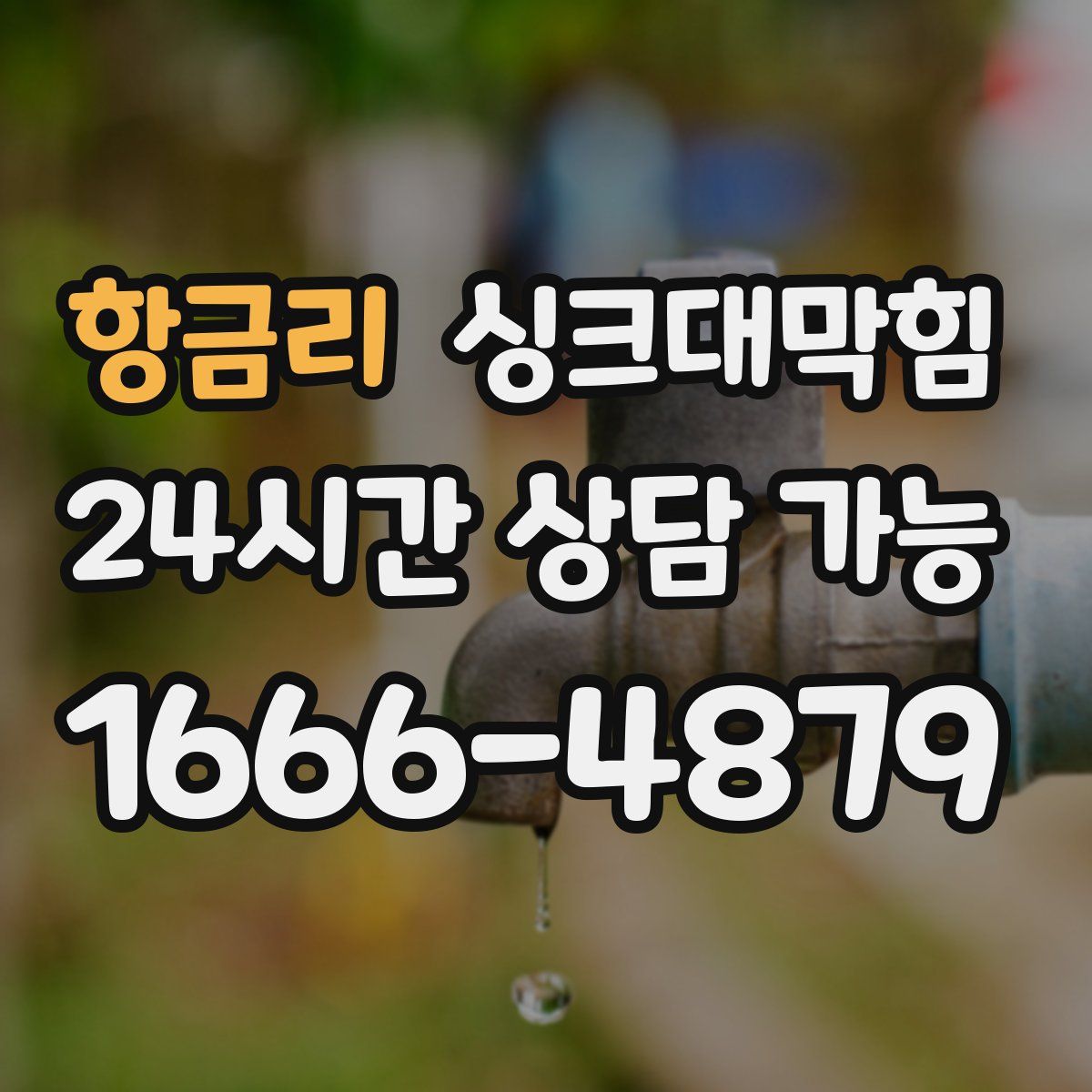 항금리 싱크대막힘