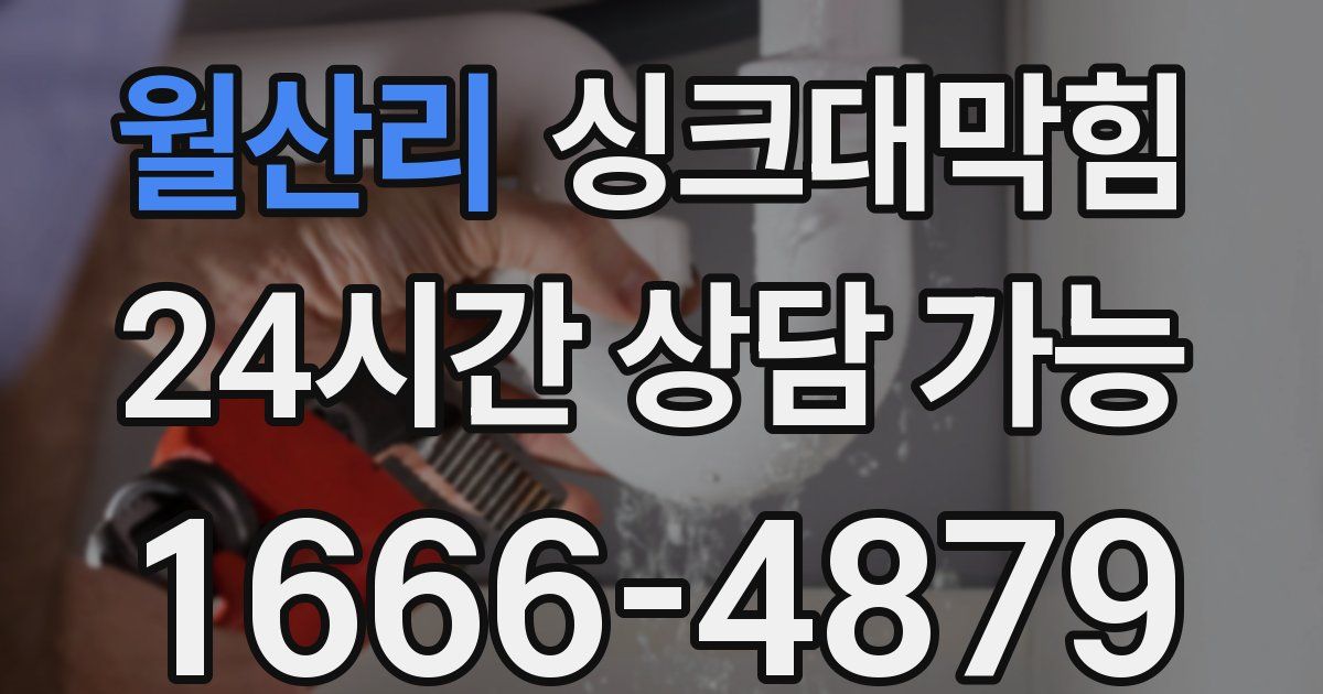 월산리 싱크대 뚫기