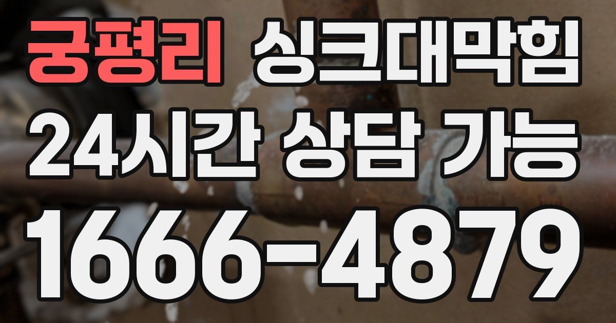 궁평리 싱크대 뚫기