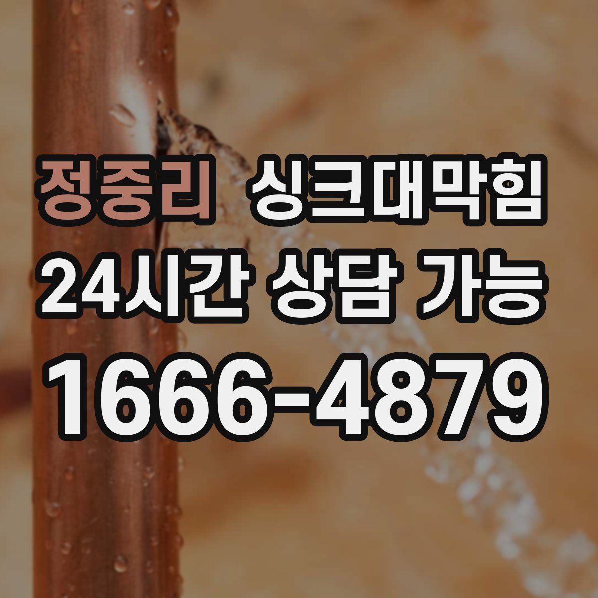 정중리 싱크대막힘