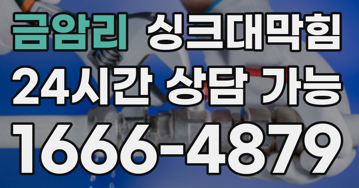 금암리 싱크대 뚫기