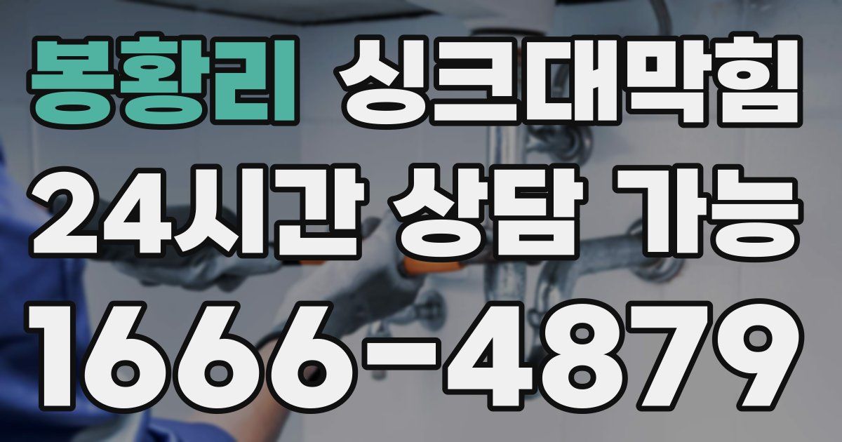 봉황리 싱크대 뚫기