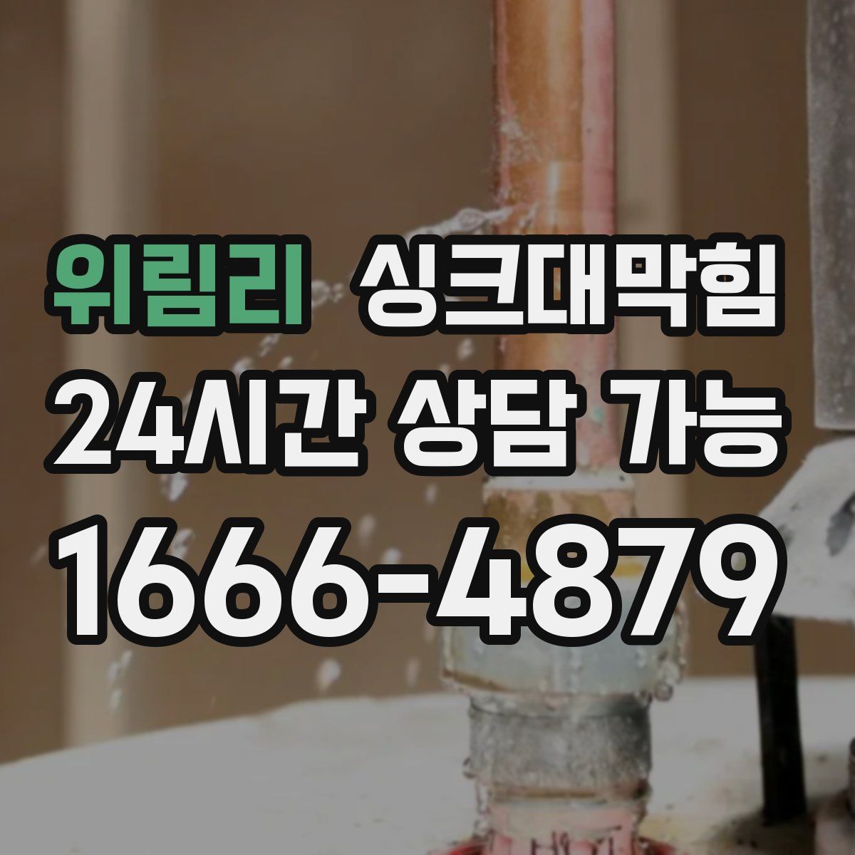 위림리 싱크대막힘