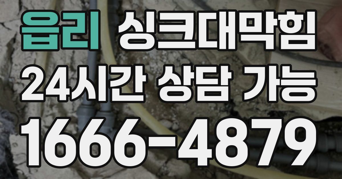 읍리 싱크대 뚫기