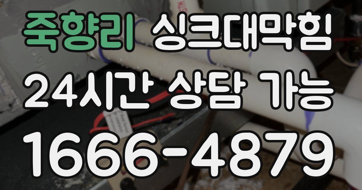 죽향리 싱크대 뚫기