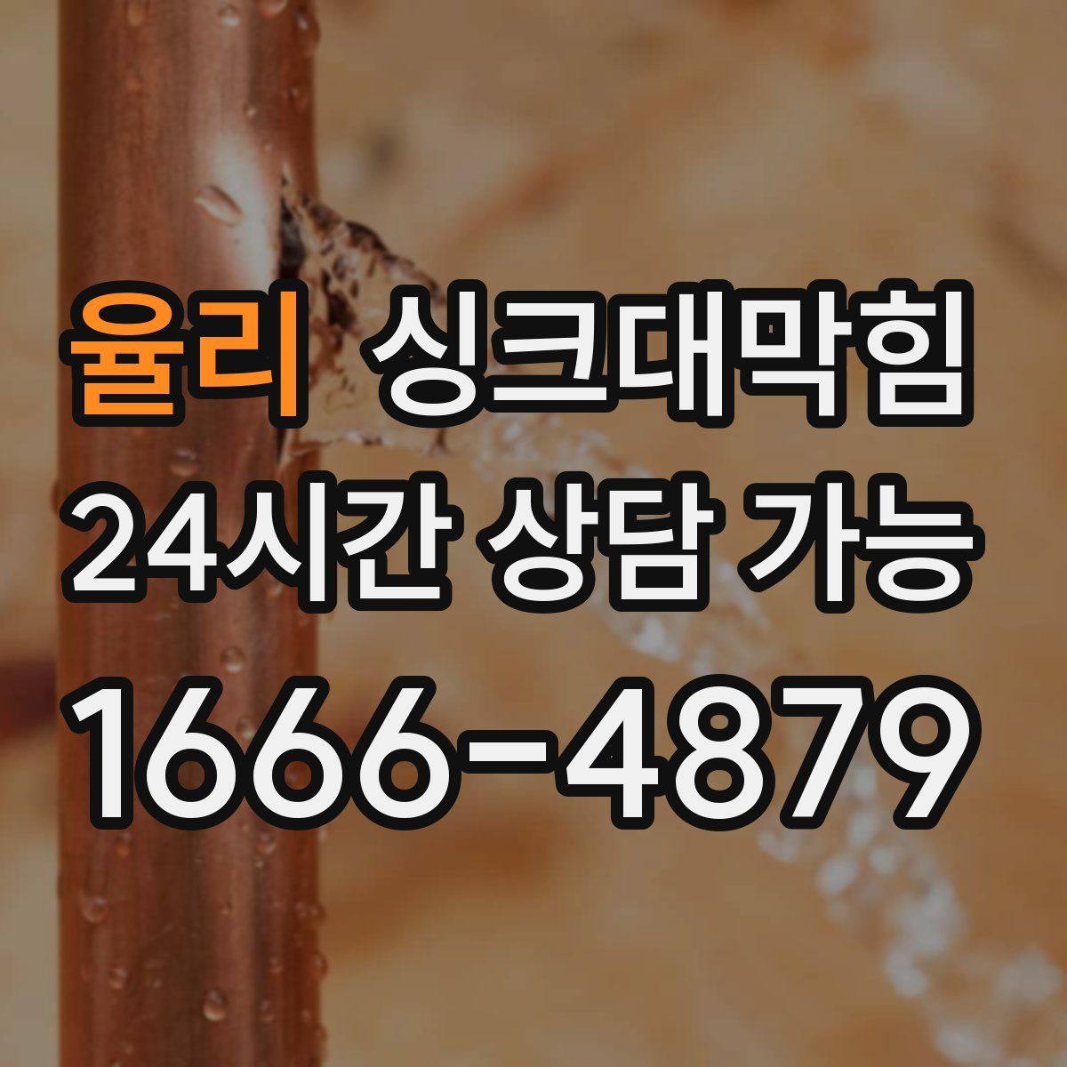 율리 싱크대막힘