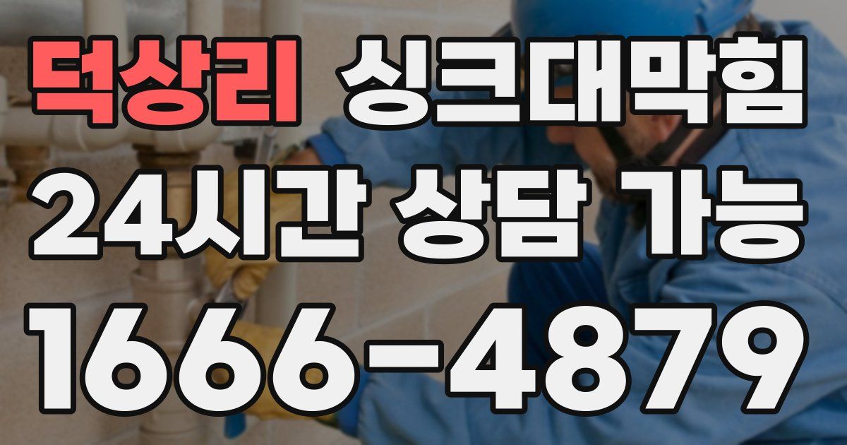 덕상리 싱크대 뚫기