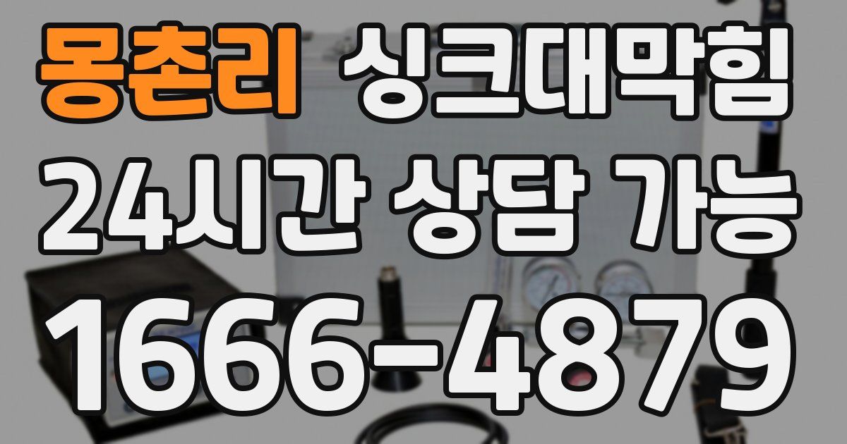 몽촌리 싱크대 뚫기