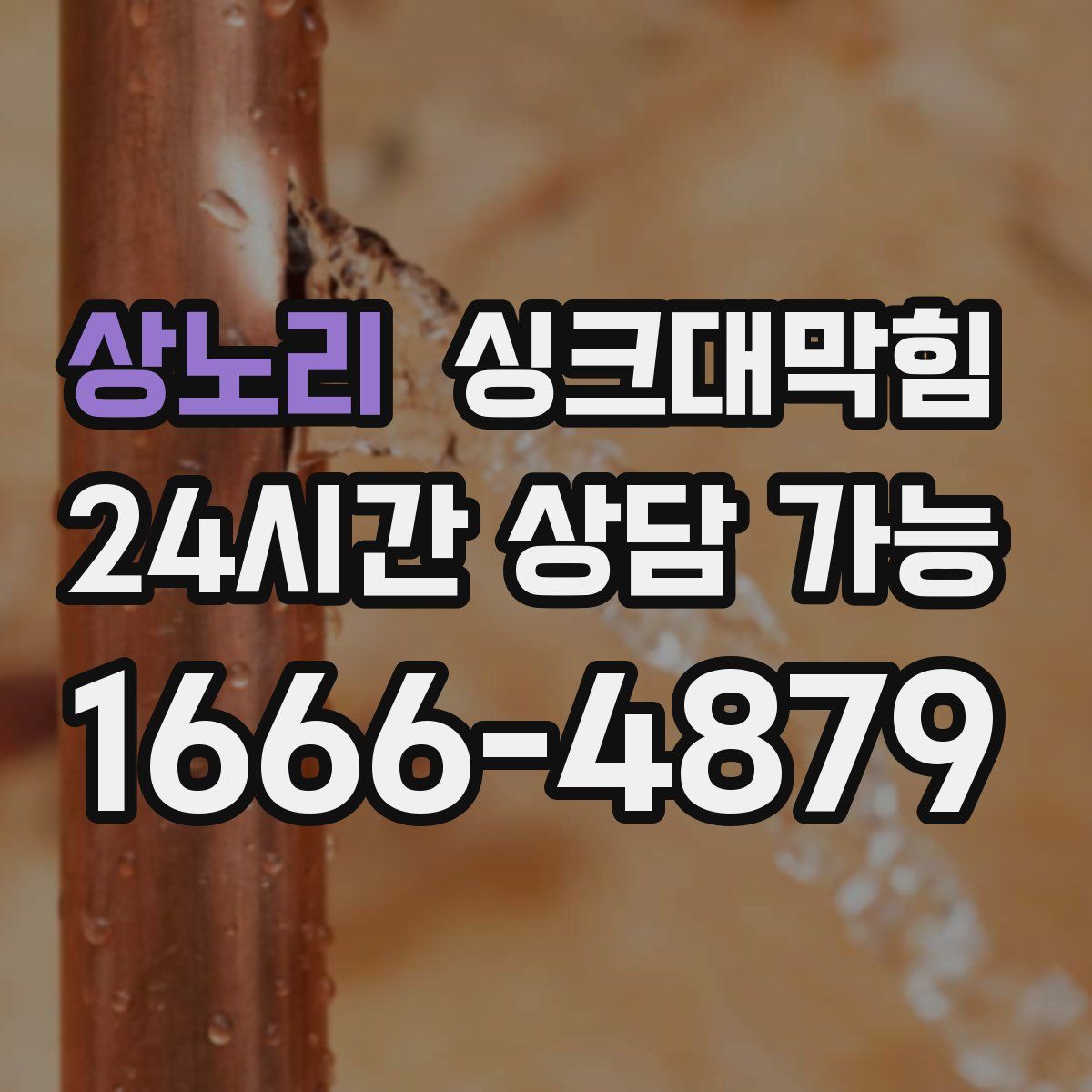 상노리 싱크대막힘