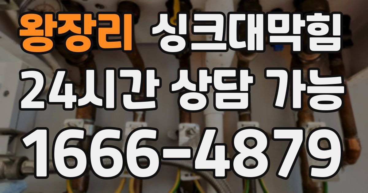 왕장리 싱크대 뚫기