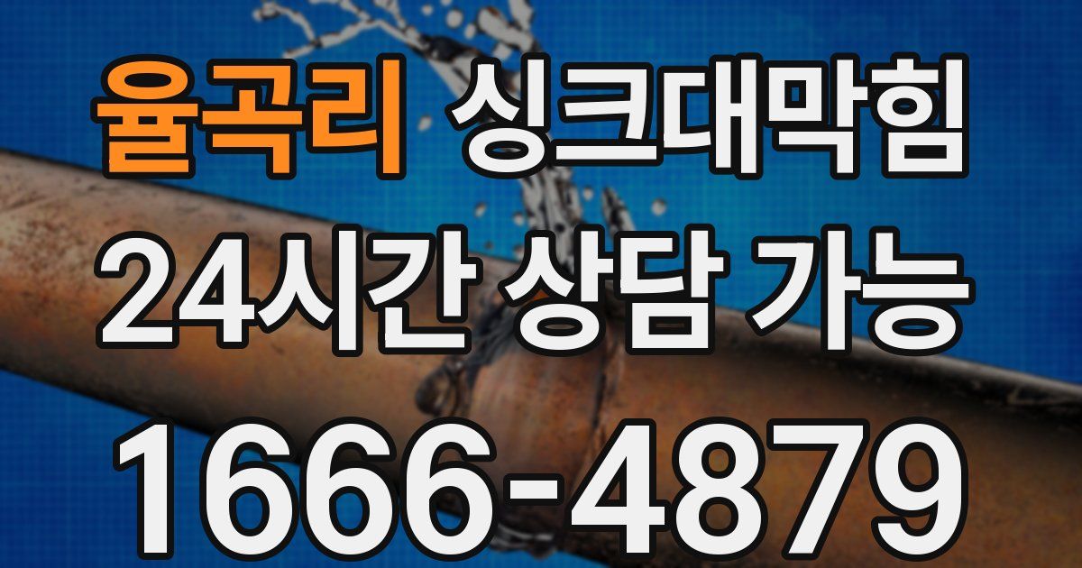율곡리 싱크대 뚫기