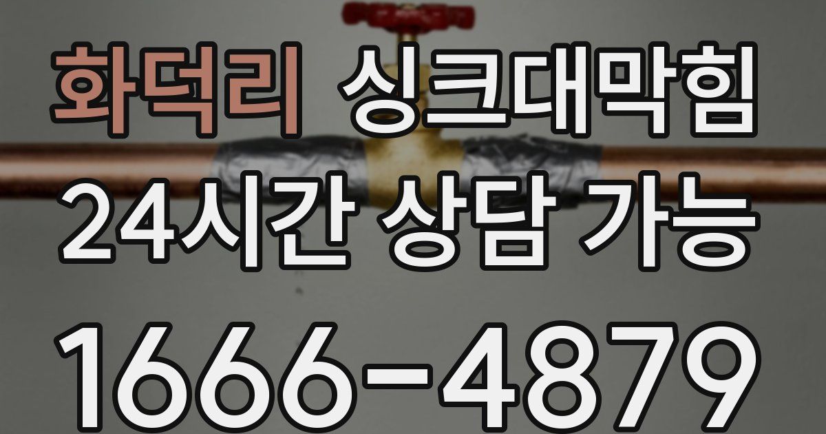 화덕리 싱크대 뚫기