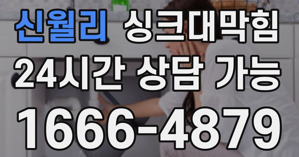 신월리 싱크대 뚫기