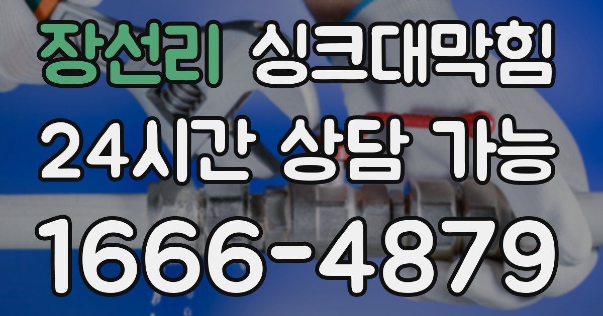 장선리 싱크대 뚫기