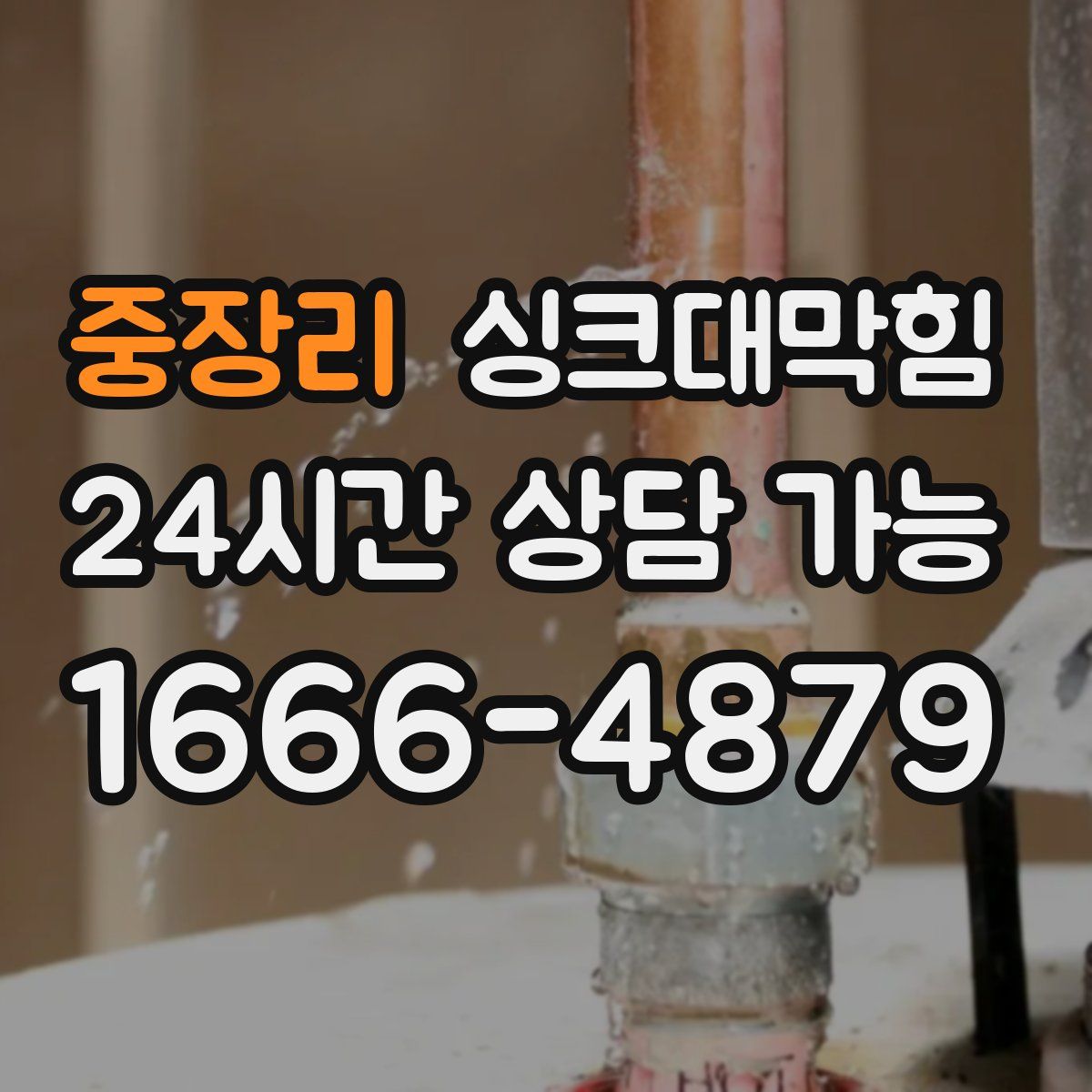 중장리 싱크대막힘