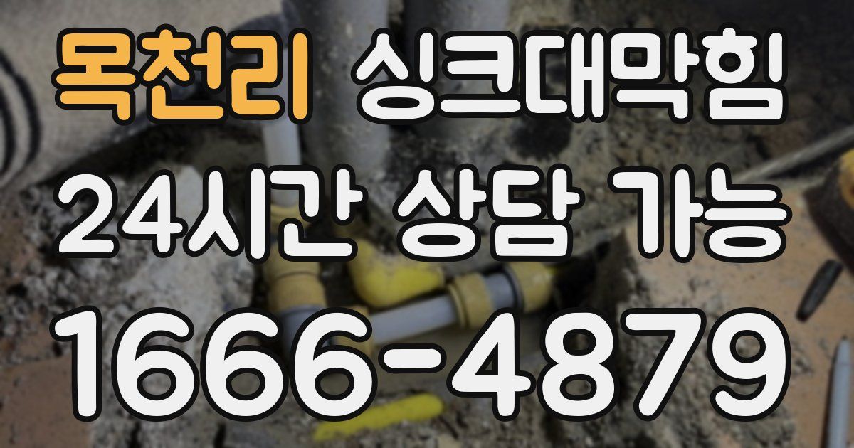 목천리 싱크대 뚫기