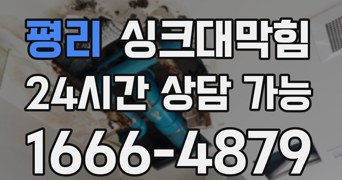 평리 싱크대 뚫기