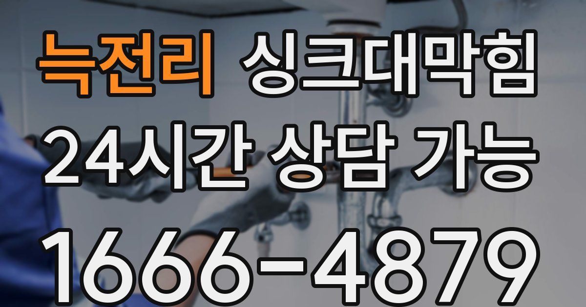 늑전리 싱크대 뚫기